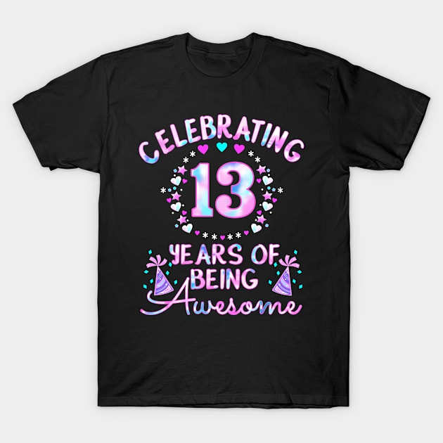 Celebrating 13th Birthday T-Shirt by luikwiatkowska